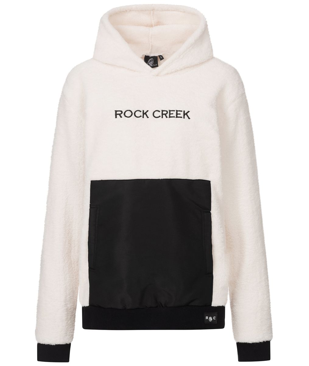 Fleece-Hoodie mit Nylon-Einsatz-Tasche