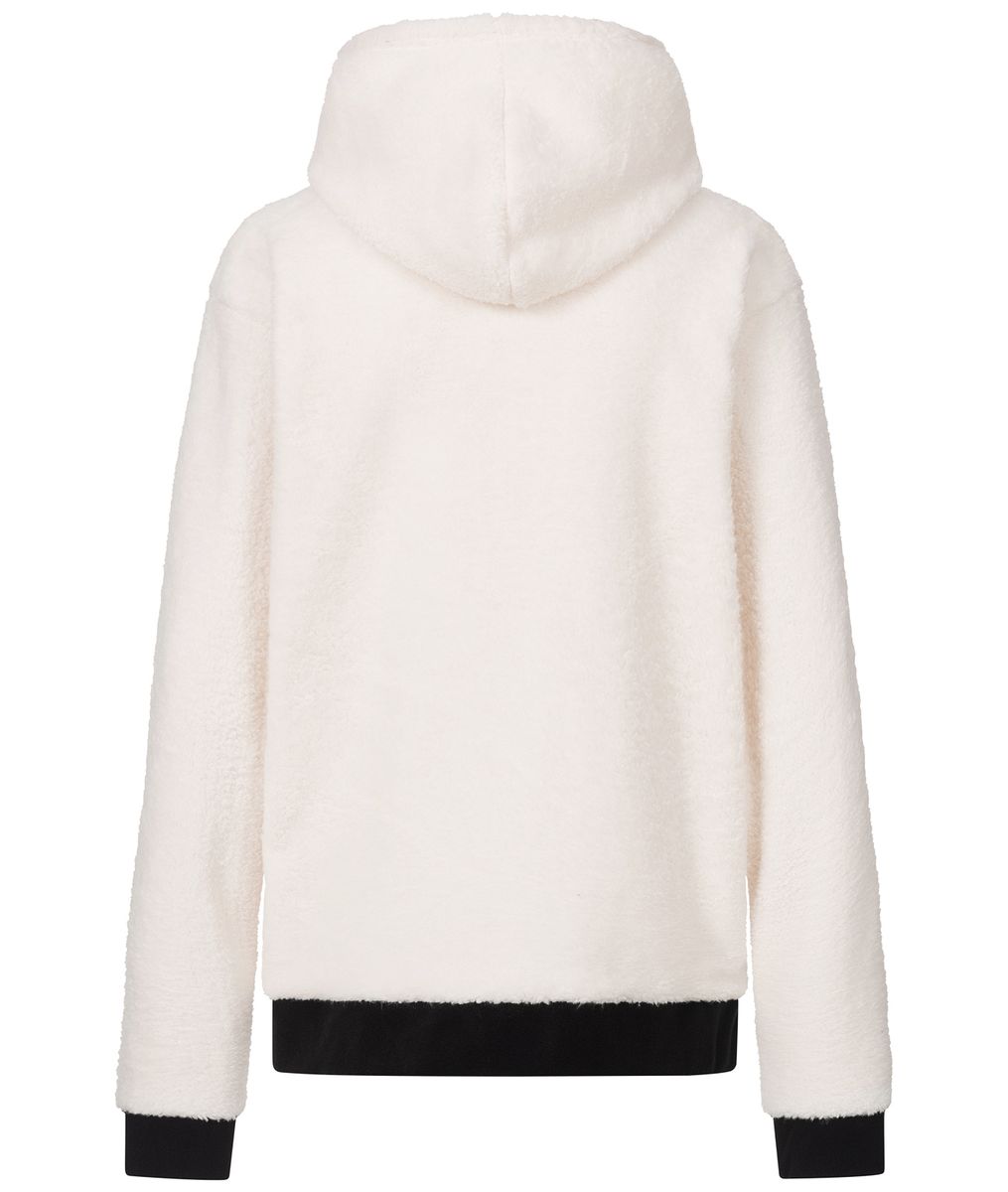 Gemütlicher Teddyfell-Hoodie mit Kontrast
