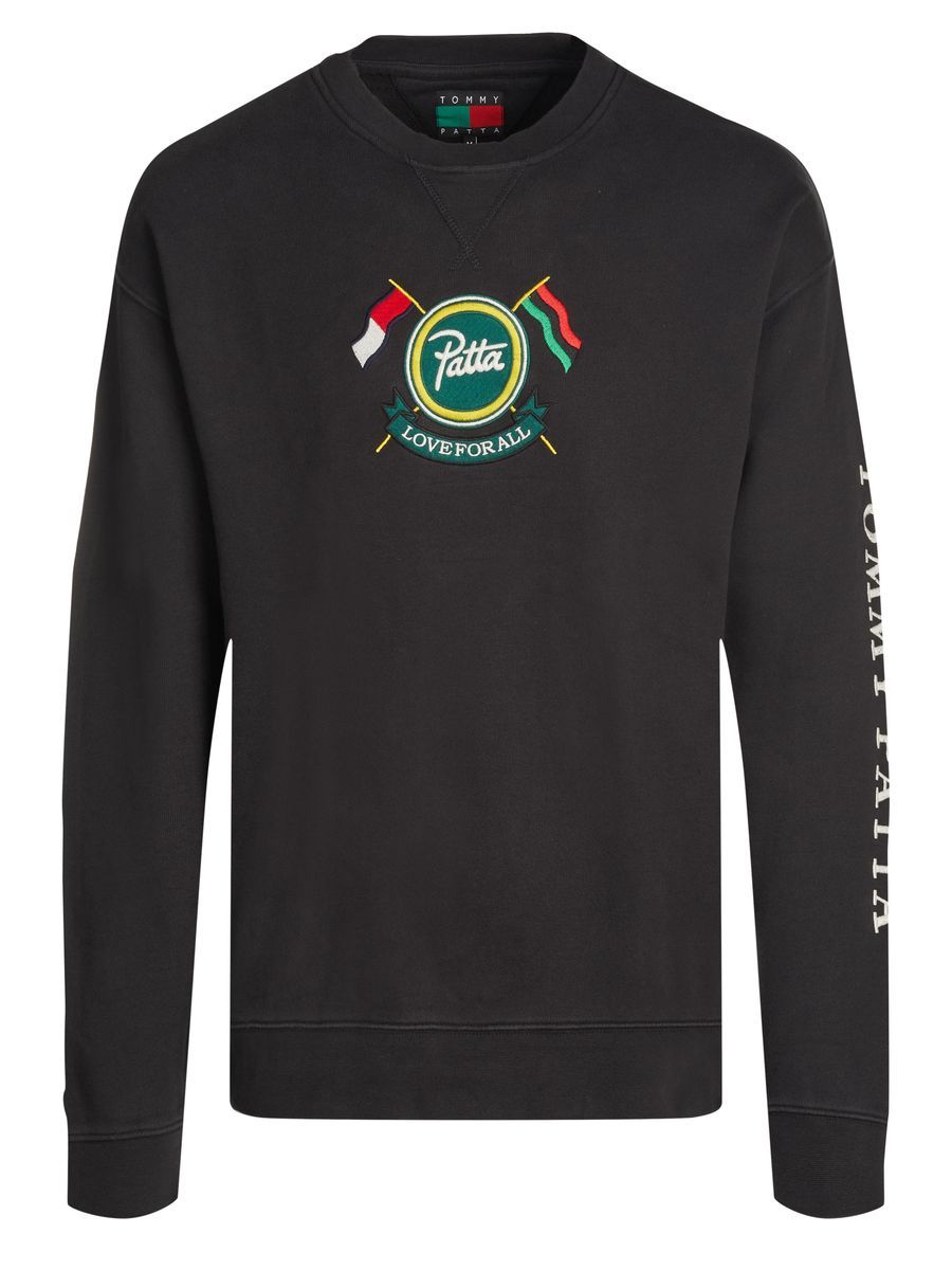 Sweatshirt mit besticktem Grafik-Rundhalsausschnitt