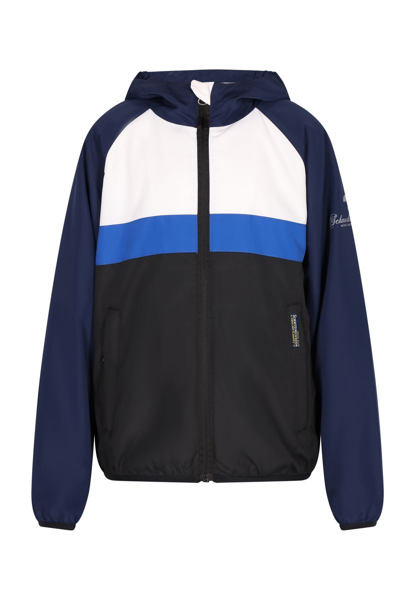Kinder Colorblock Anorak Jacke mit Kapuze