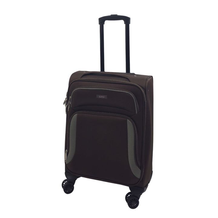 Leichter brauner Softshell-Kabinenkoffer