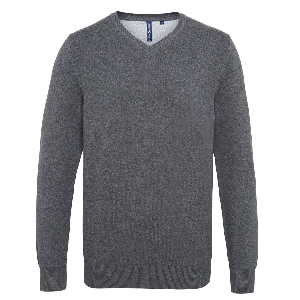 Herren V-Ausschnitt Baumwollmischung Pullover