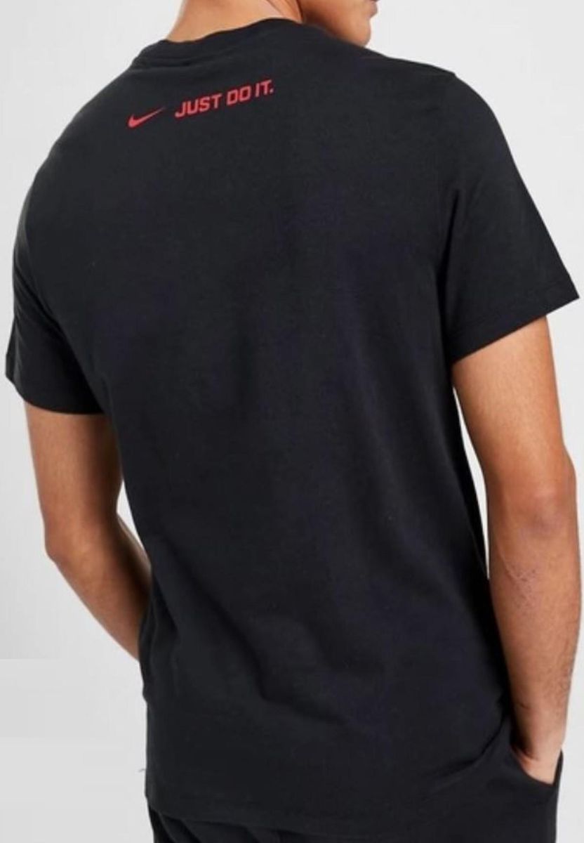 Grafik-Baumwoll-T-Shirt mit Swoosh Air