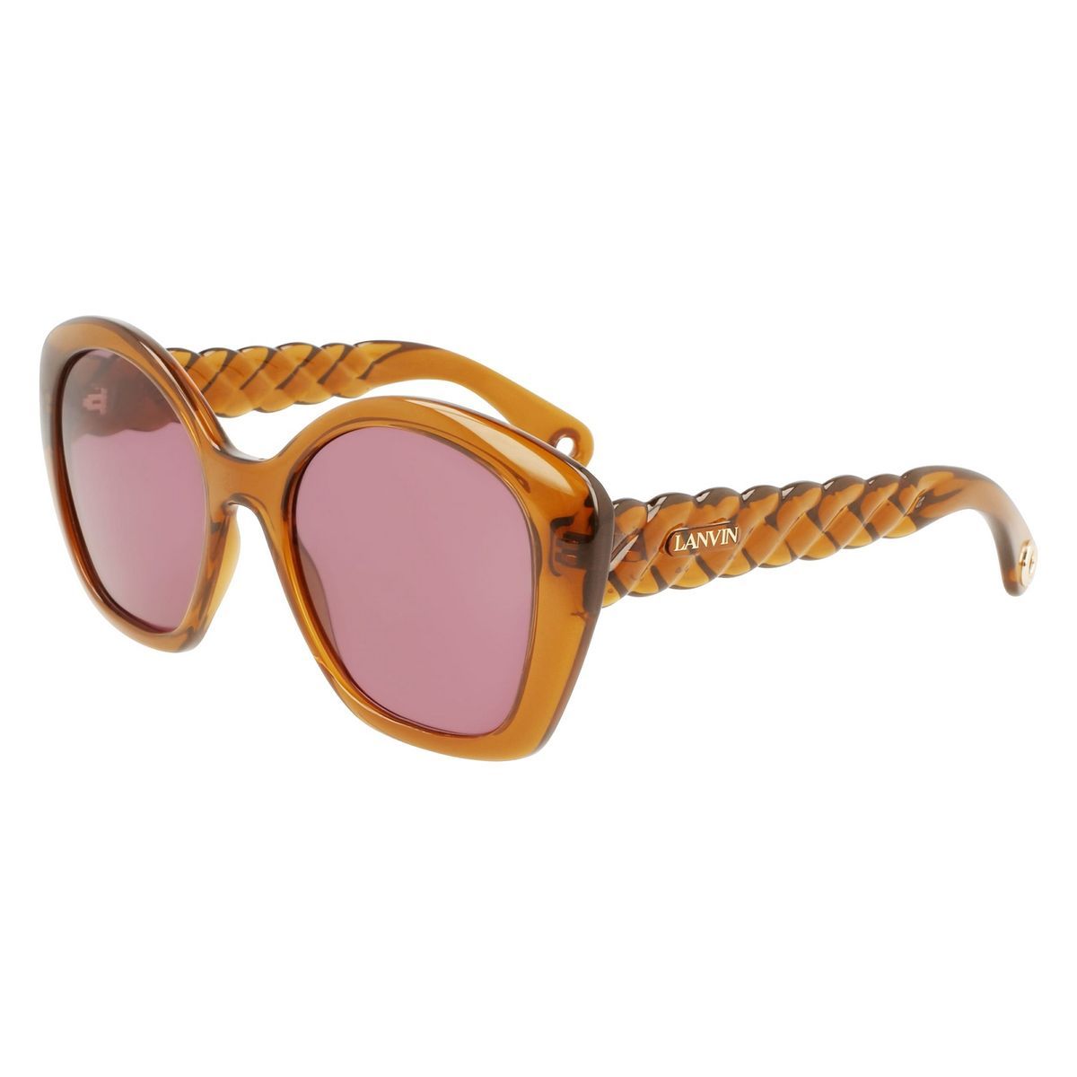 Übergroße Sonnenbrille mit geflochtenem Rahmen