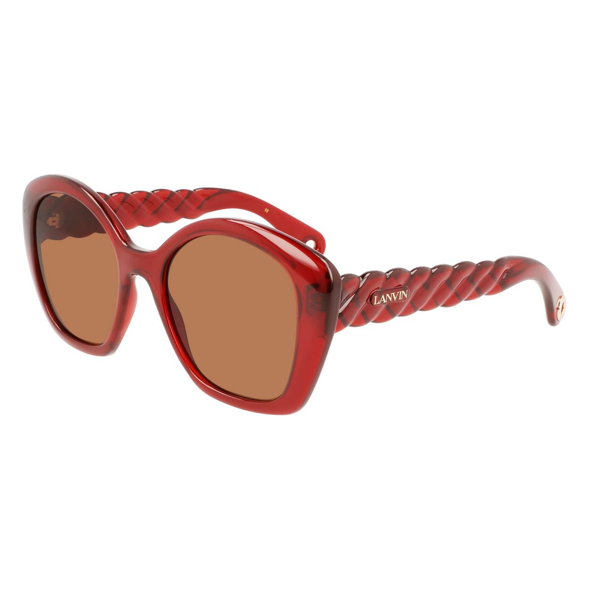 Übergroße Sonnenbrille mit geflochtenem Rahmen