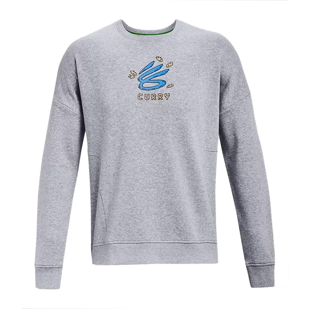 Herren Grauer Curry Logo Pullover