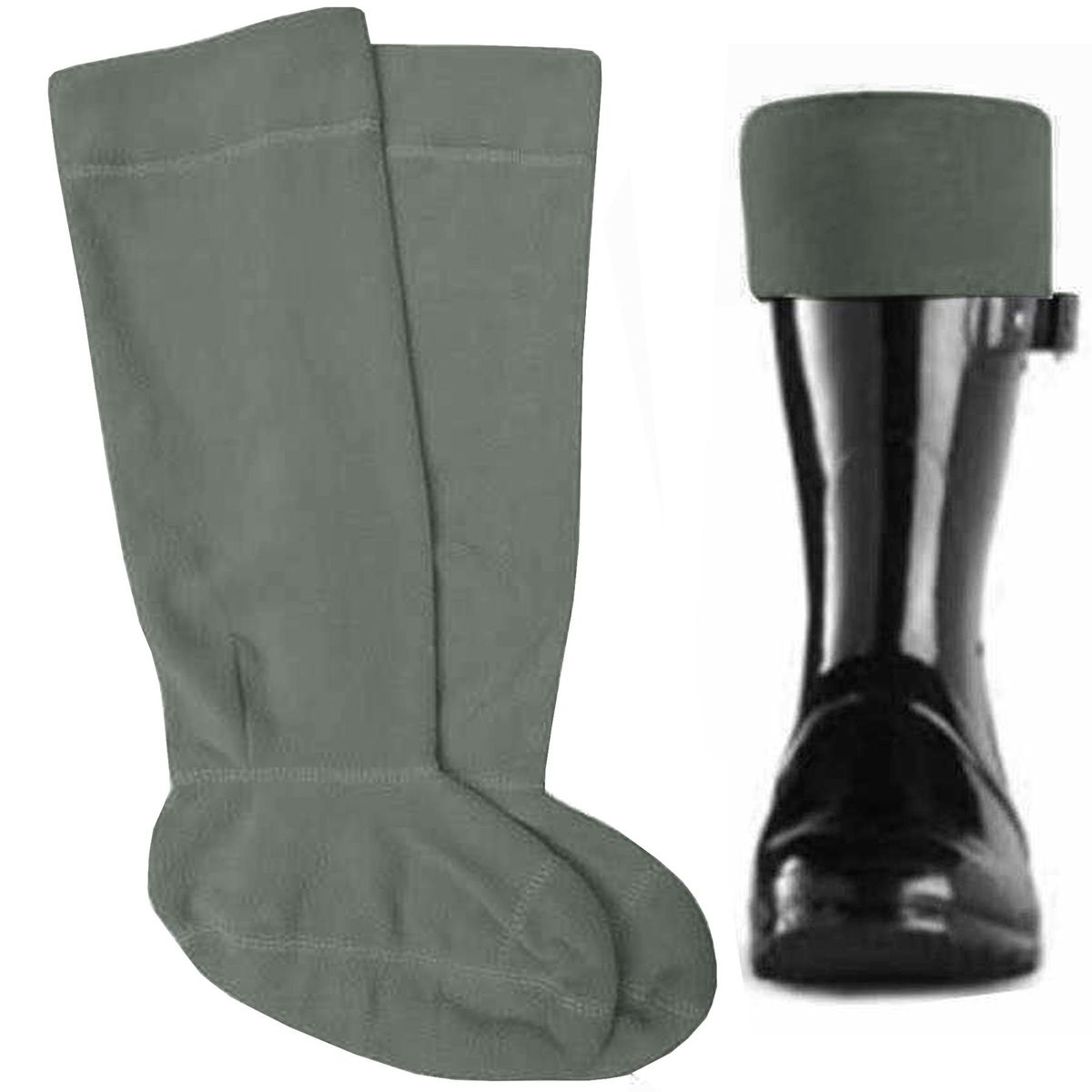 Fleece Gummistiefel Socken für Herren