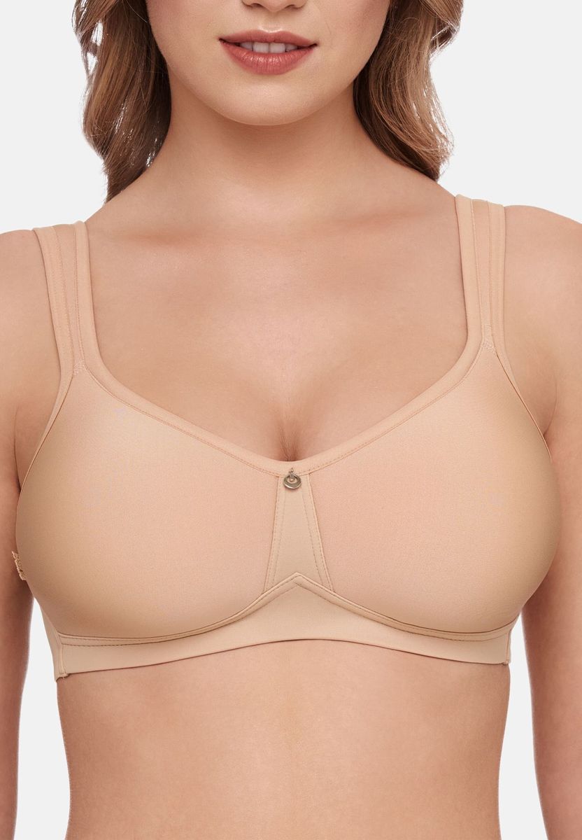 Nahtloser kabelloser BH mit gepolsterten Cups