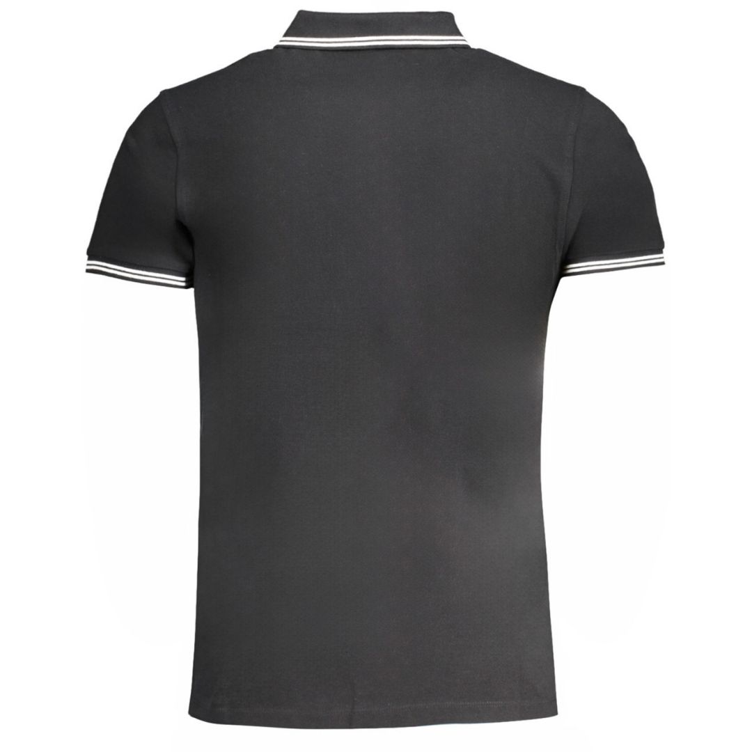 Klassisches Poloshirt mit Streifenbesatz