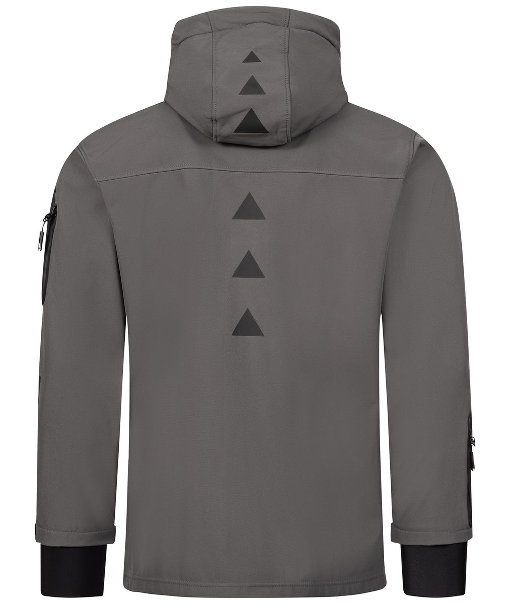 Funktionale Outdoor Softshelljacke mit Kapuze