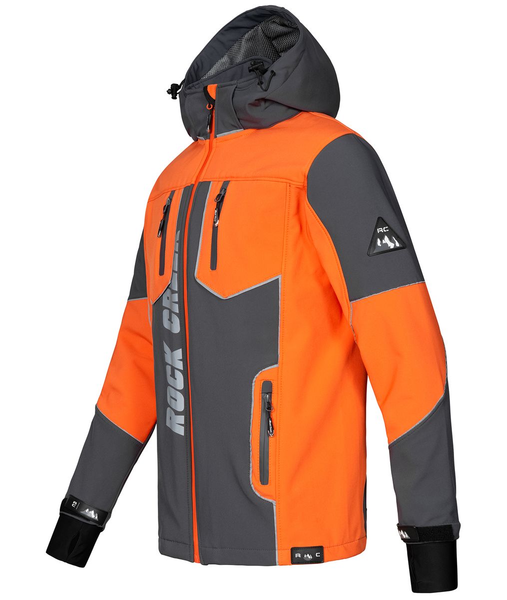 Funktionale Outdoor Softshelljacke mit Kapuze