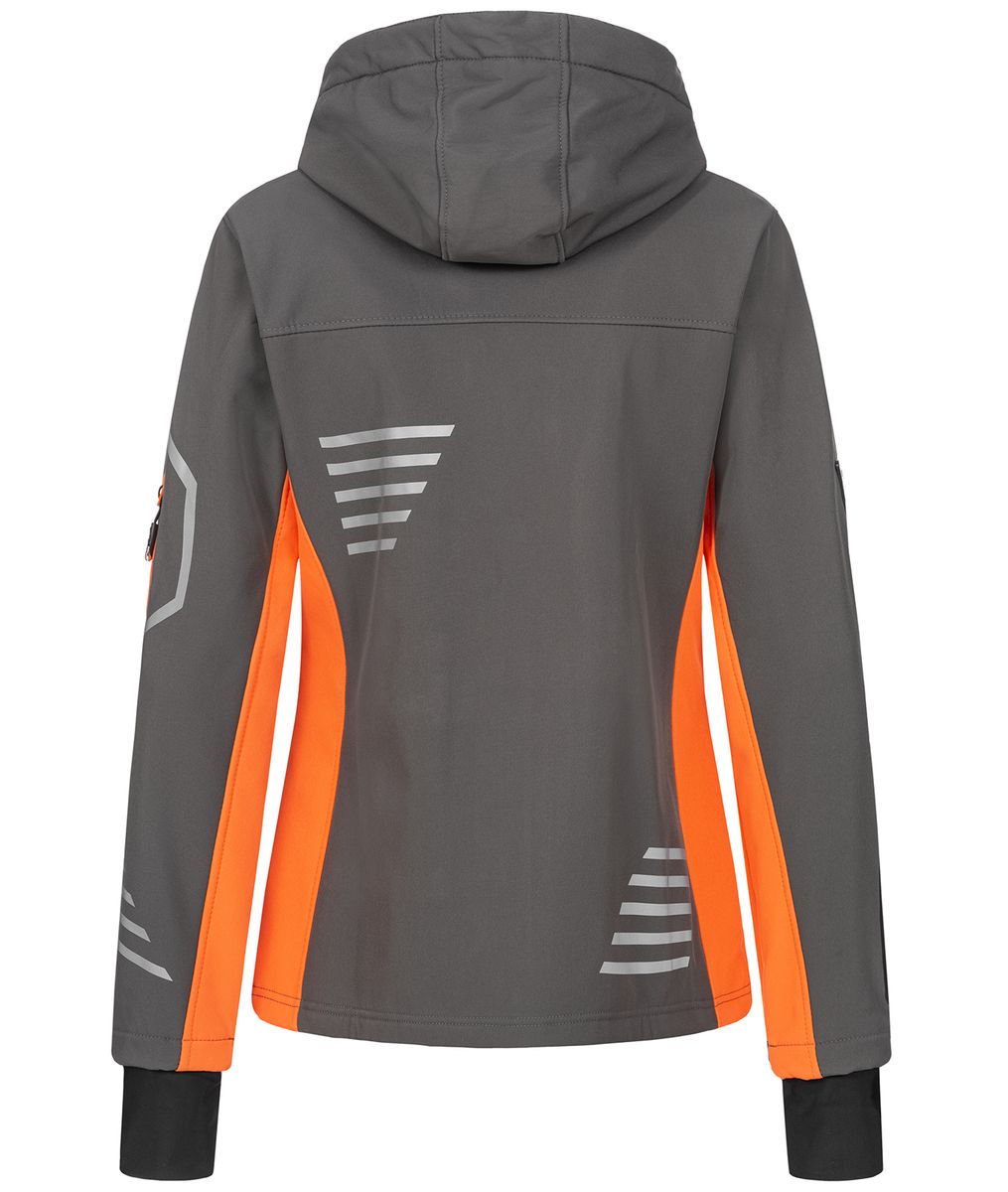 Funktionale Outdoor Softshelljacke mit Kapuze