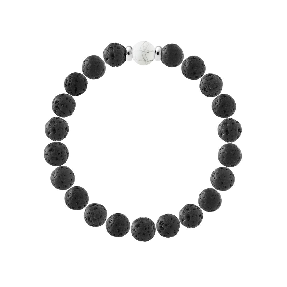 Armband mit Lavasteinperlen