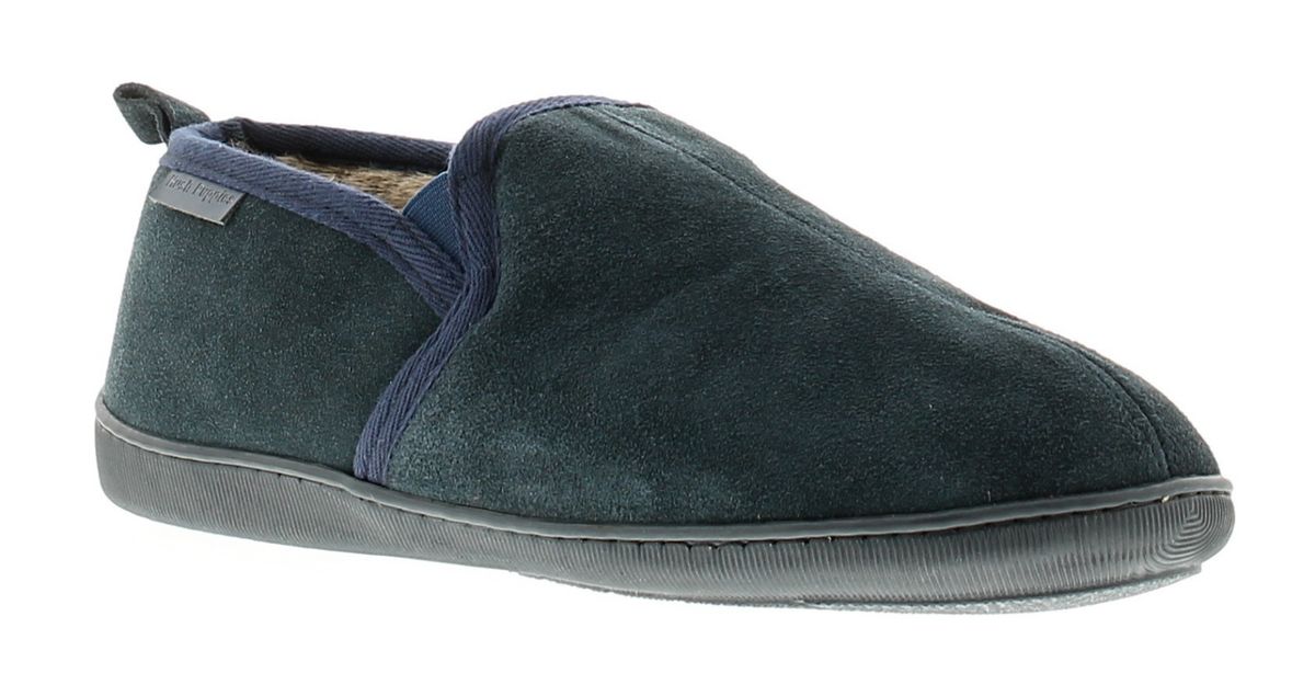 Hush Puppies arnold leder herren hausschuhe navy