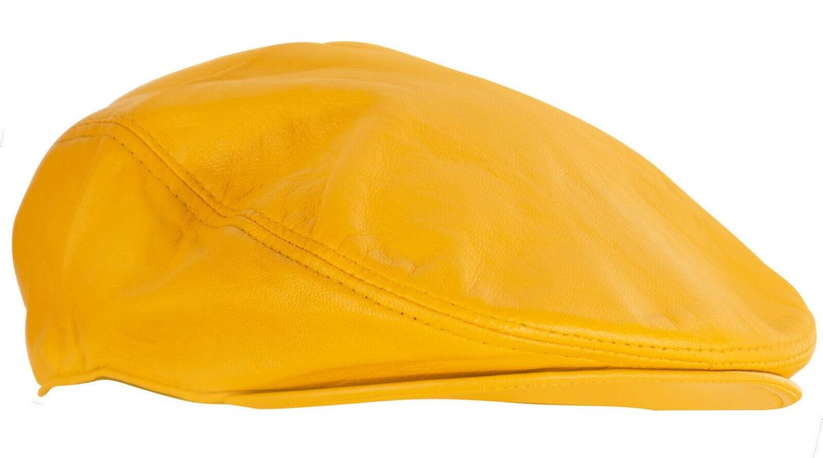 Klassische Schirmmütze aus Leder