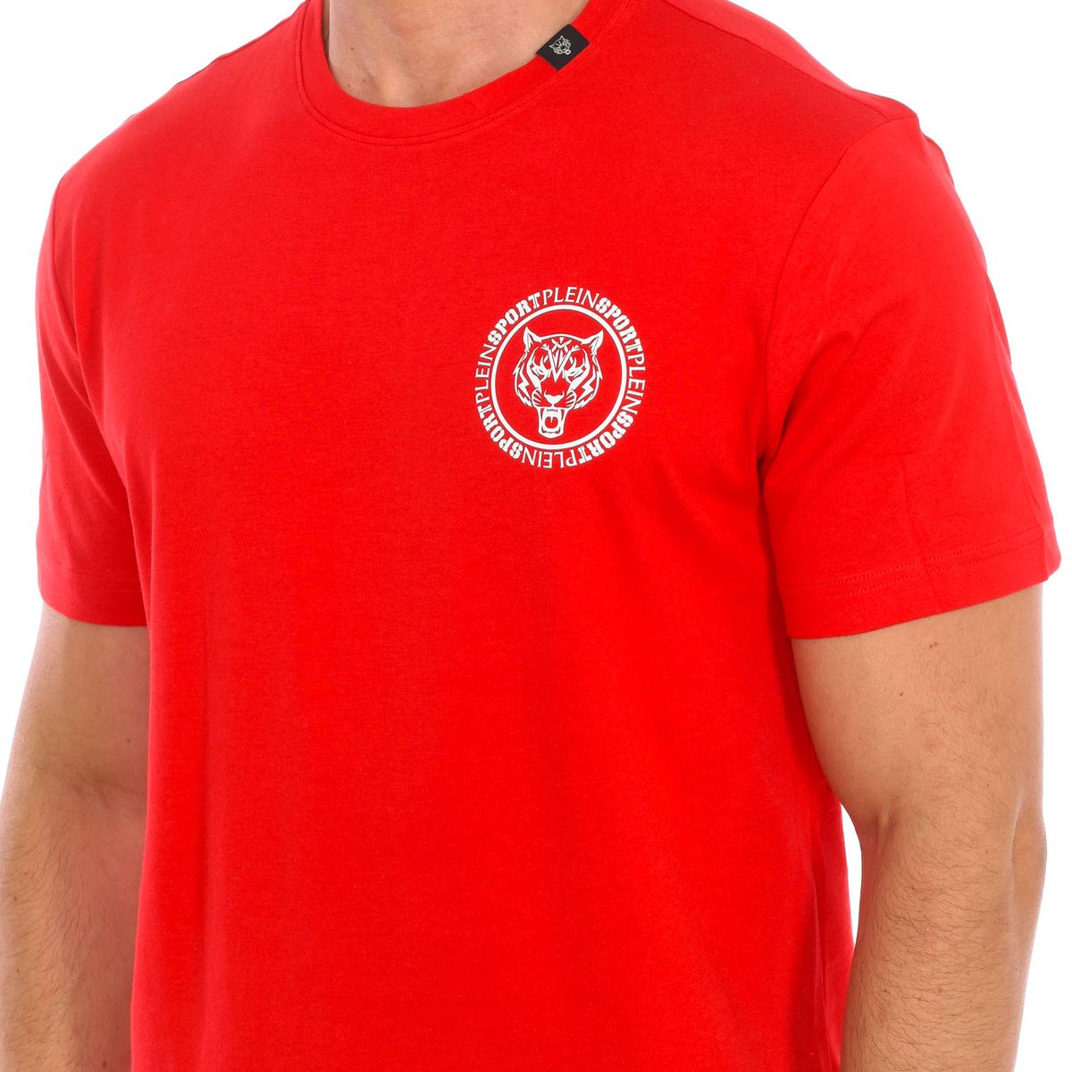 Baumwoll-T-Shirt mit Tiger-Grafiklogo