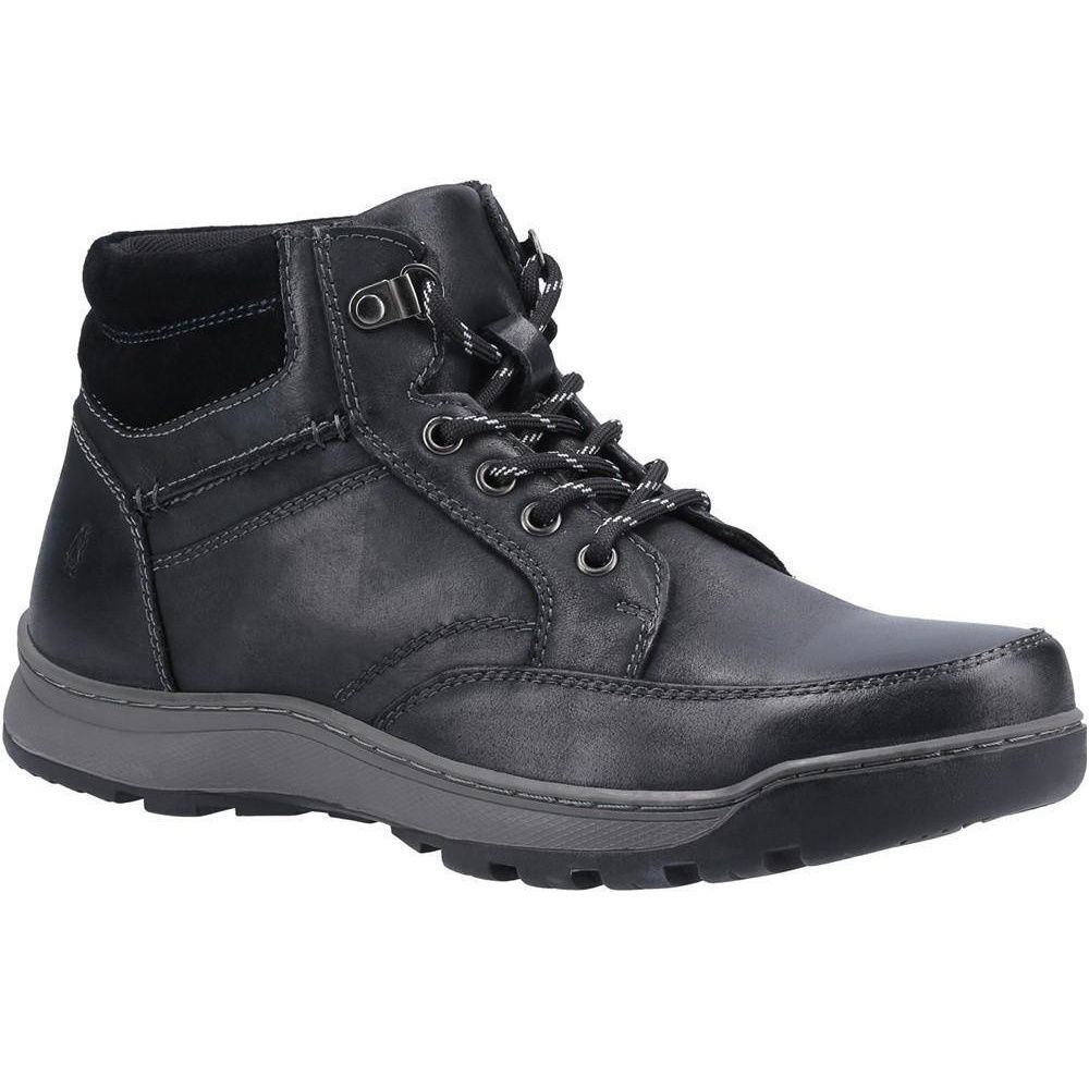 Hush Puppies Herren Grover Lederstiefel (Schwarz)