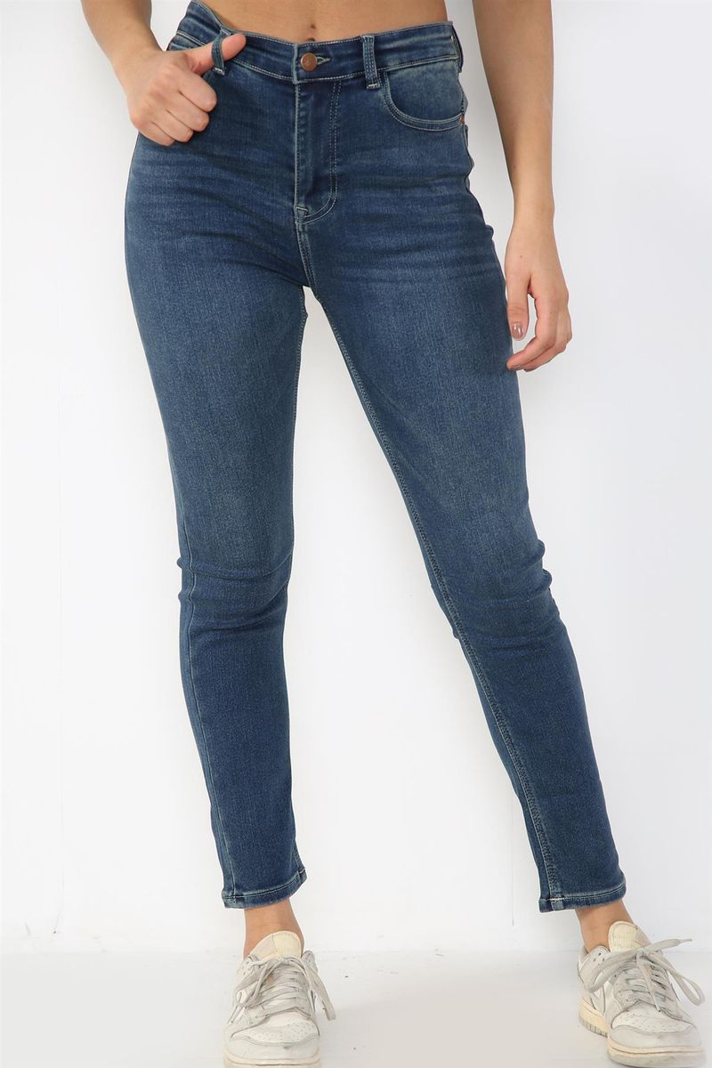 Damen High Waist Skinny Fit Jeans