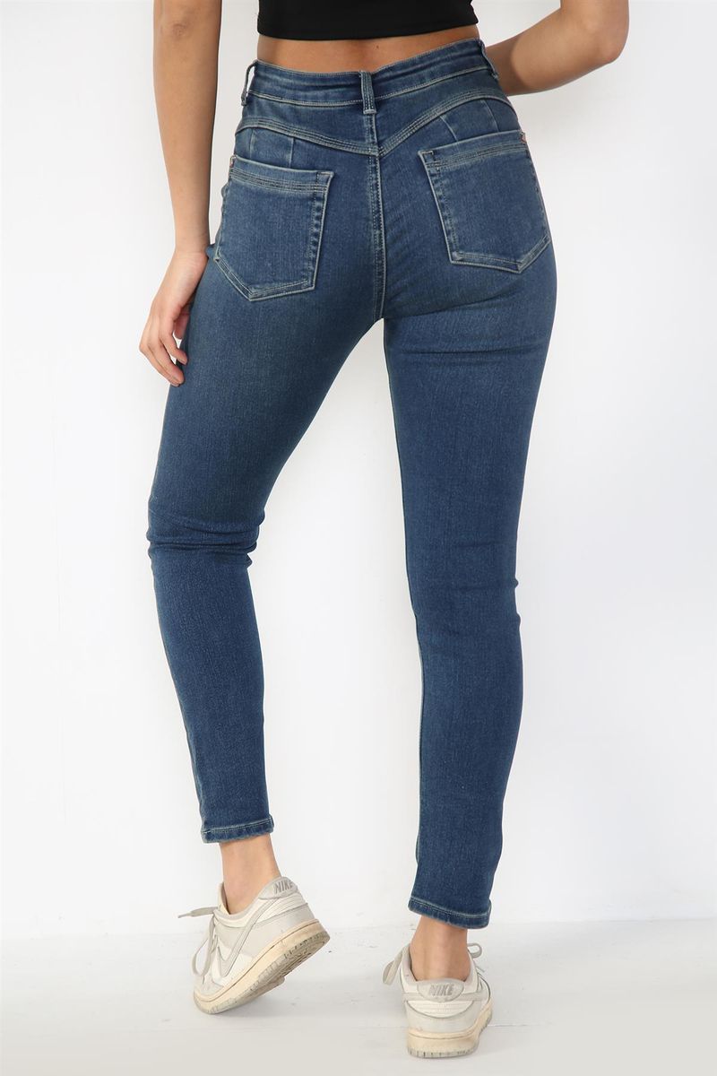 Formgebende Skinny-Jeans mit hoher Taille