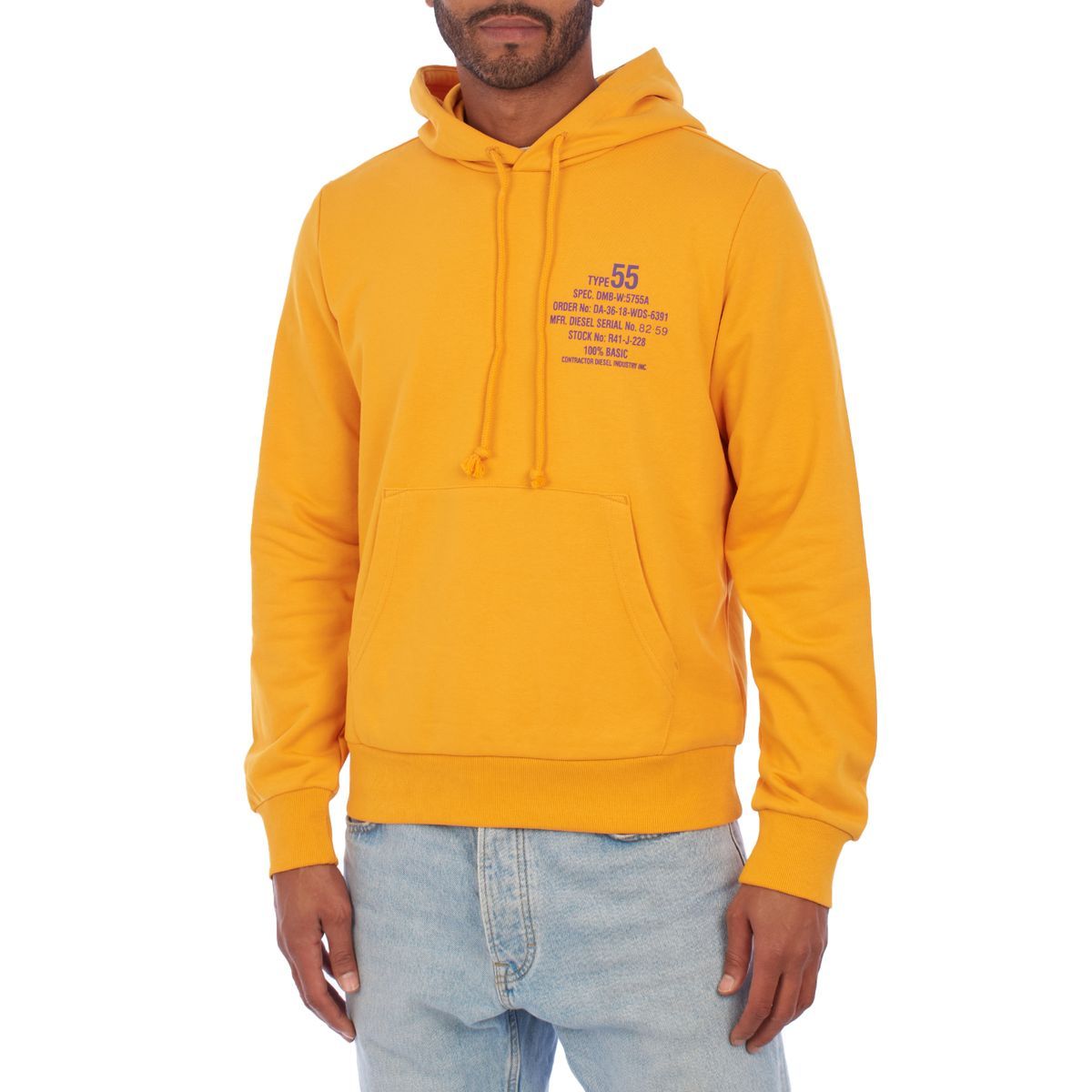 Lässiger Kapuzenpullover mit Grafikdruck