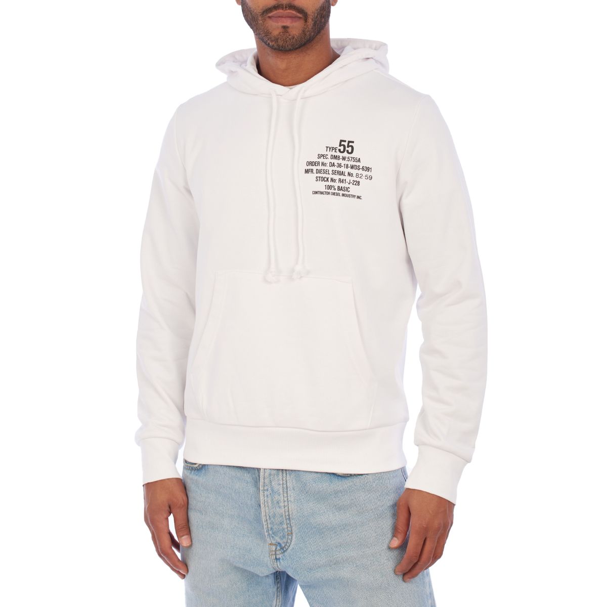 Lässiger Kapuzenpullover mit Grafikdruck