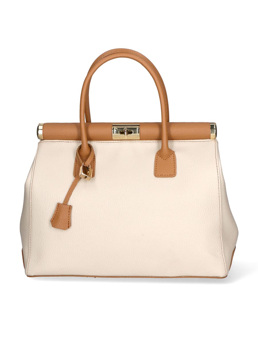 Strukturierte Leder Handtasche