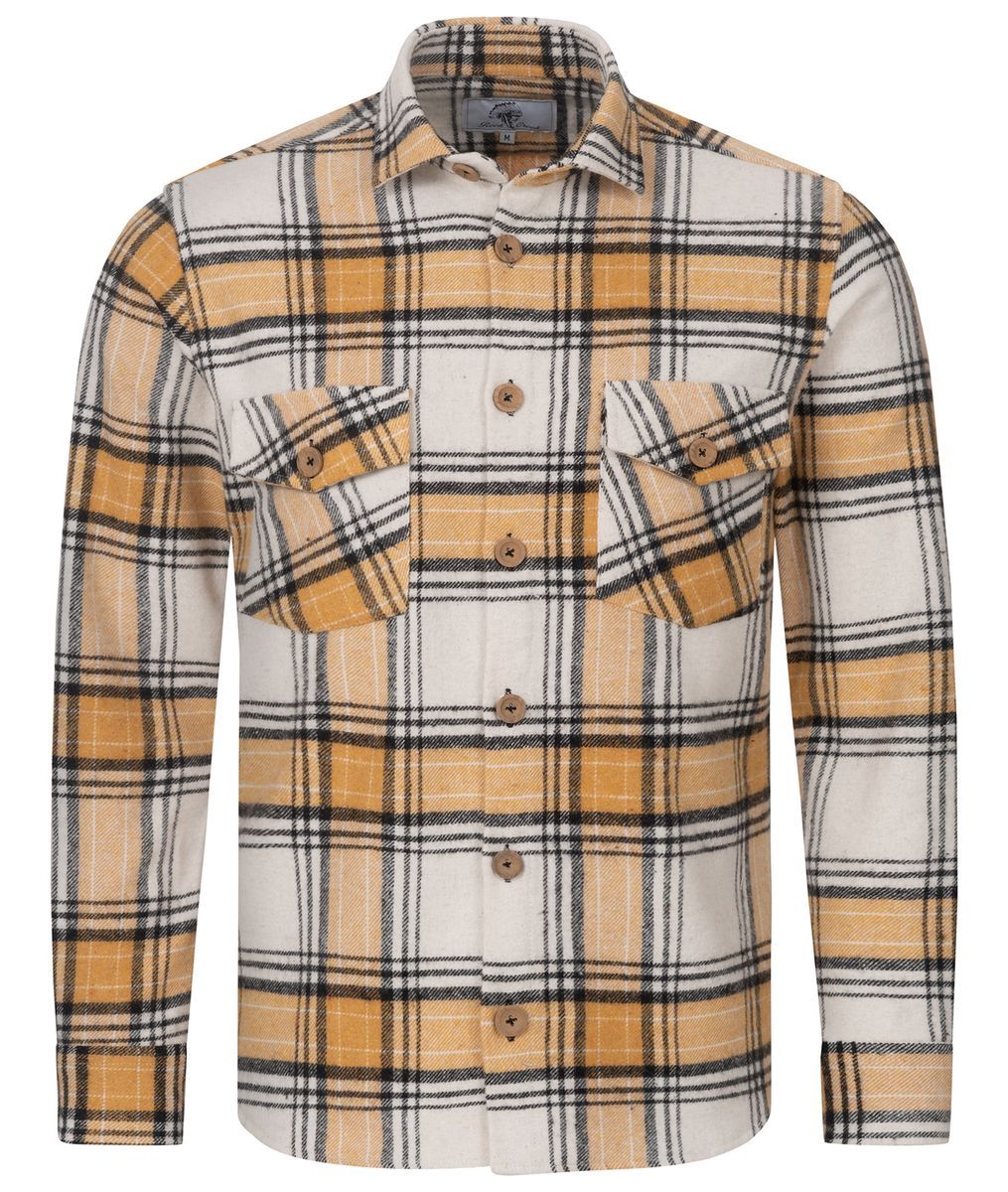 Klassische Flanellhemdjacke mit Karomuster