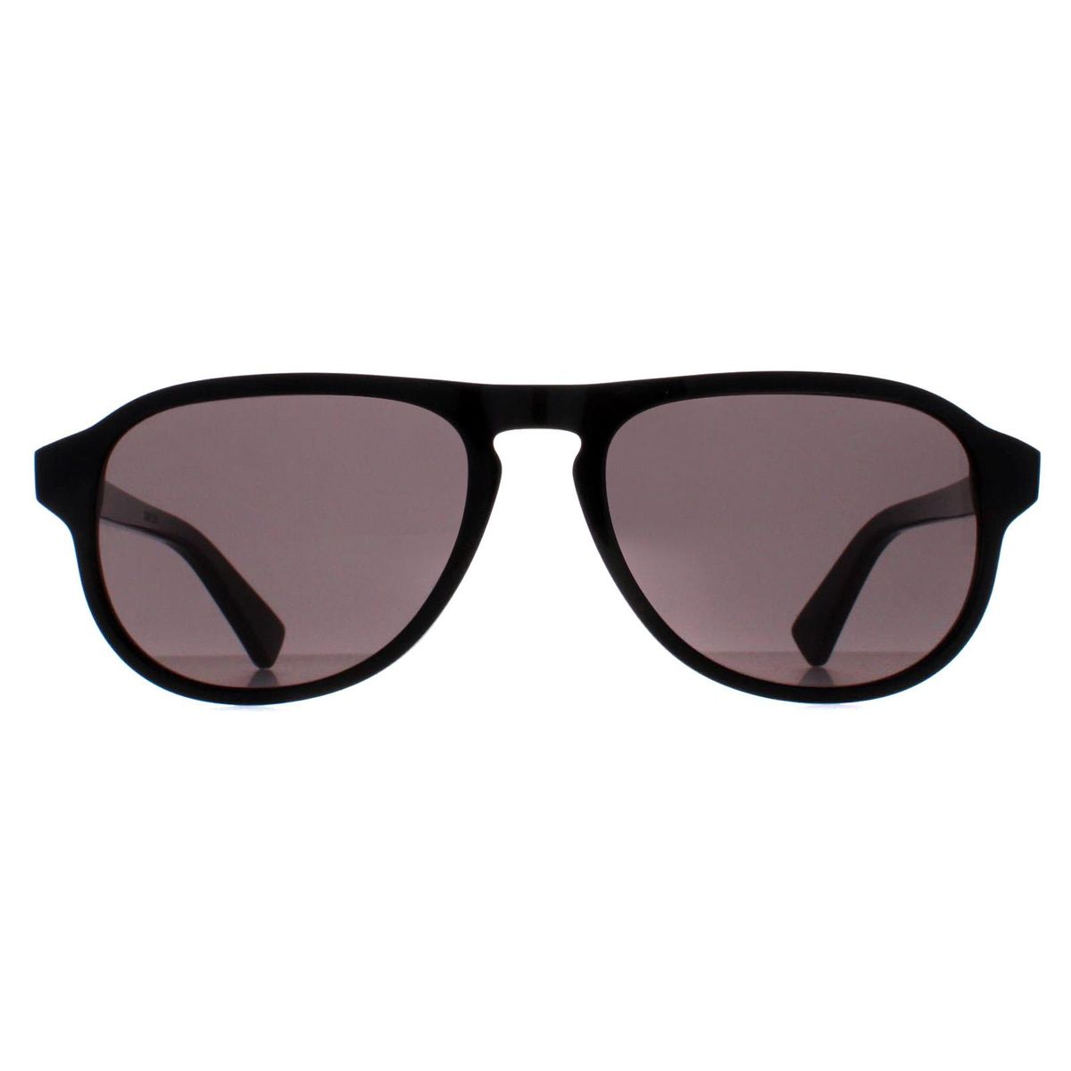 Schwarze Pilotenbrille mit grauen Gläsern