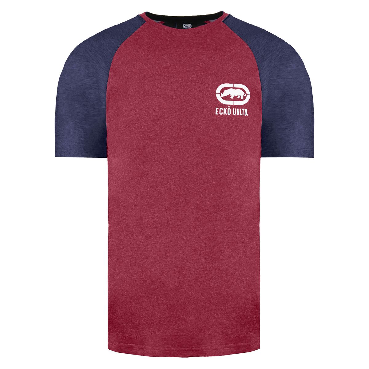 Herren Burgunder Raglan T-Shirt
