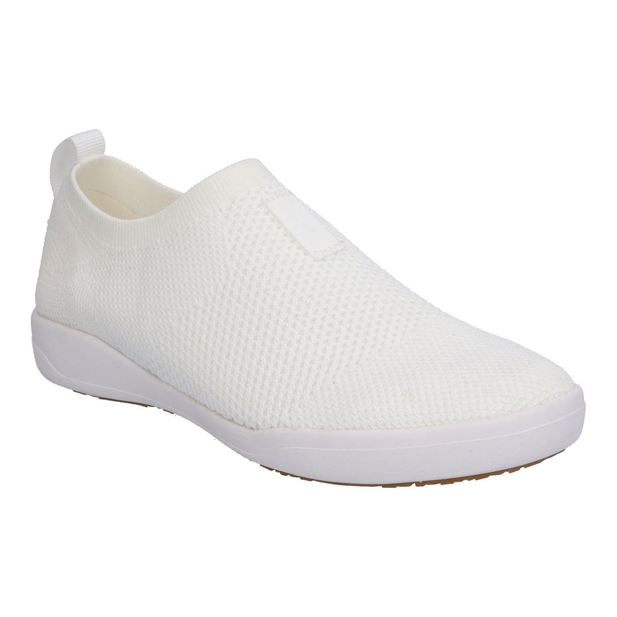 Weißer Strick Slip-On Sneaker