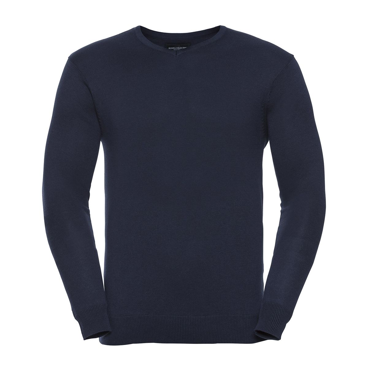 Russell Collection - Sweatshirt V-Ausschnitt für Herren (Dunkelblau)