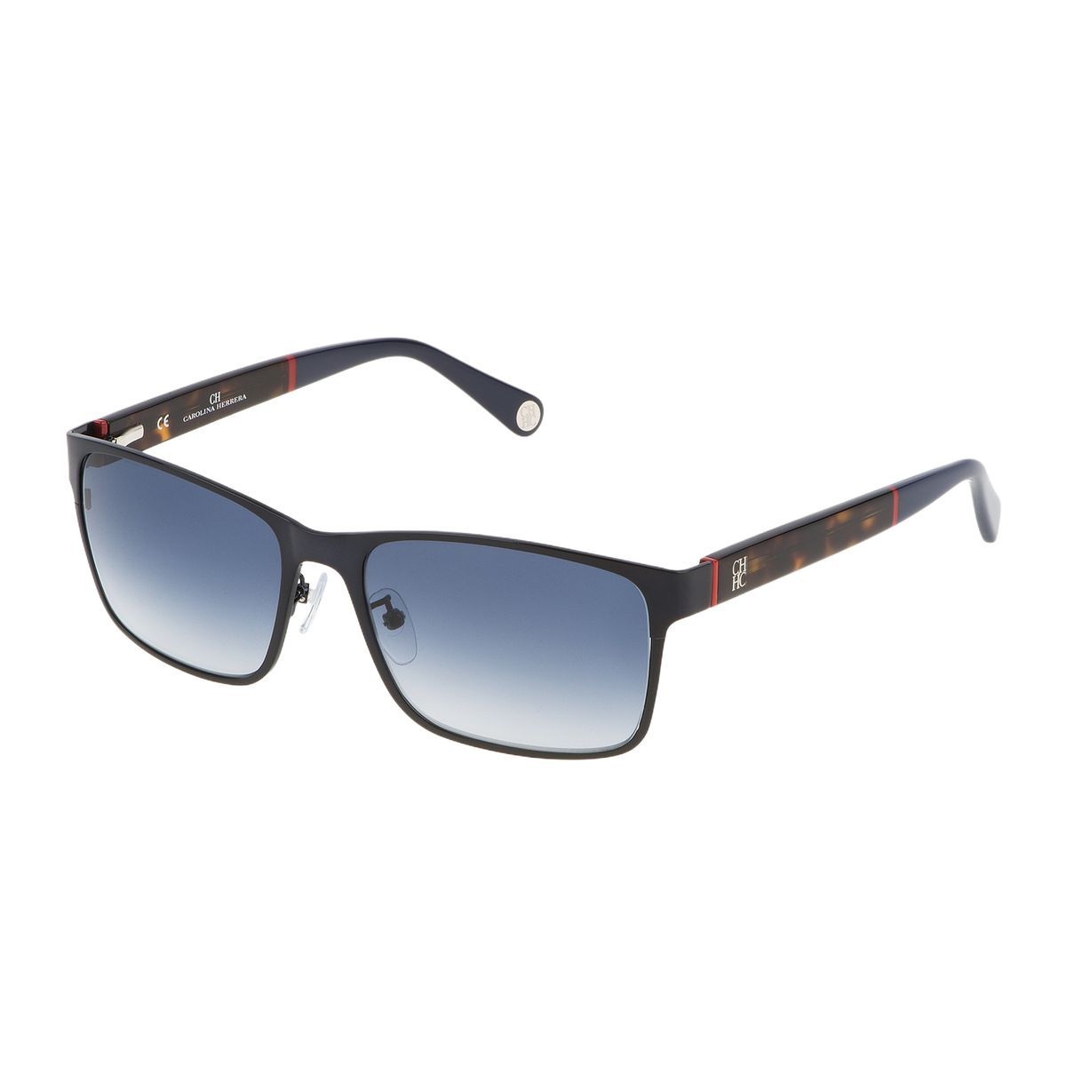 Rechteckige Sonnenbrille mit Metallrahmen