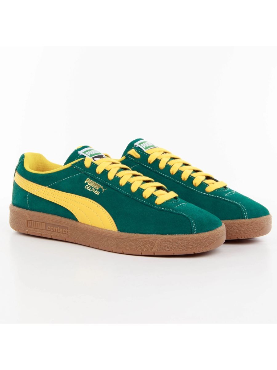 Herren Grün Wildleder Casual Sneaker