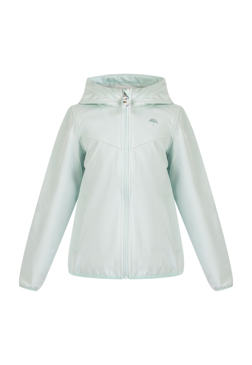 Schmuddelwedda Softshellblouson - recyceltes Material Mädchen Blaumint-280