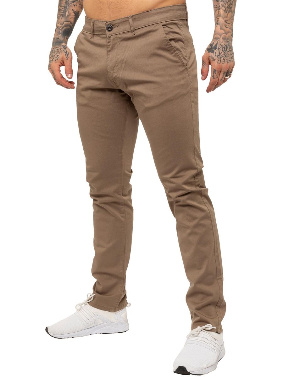 Schmal geschnittene Stretch-Chinohose