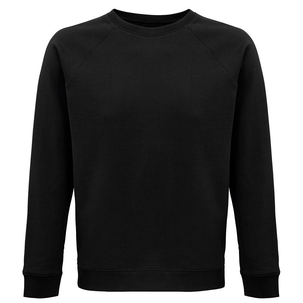 SOLS Unisex Erwachsene Space Organic Raglan Sweatshirt (Schwarz)