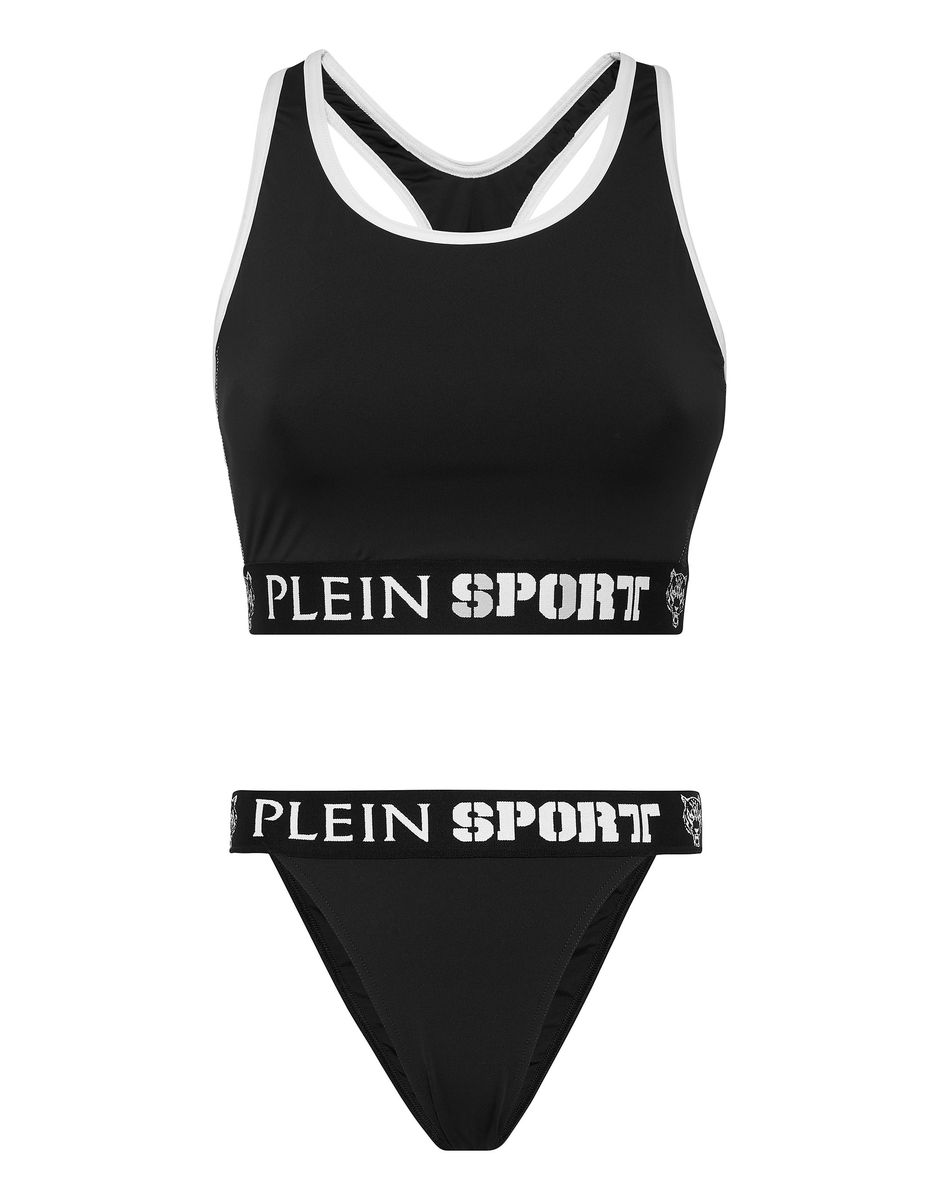 Sportliches Bikini-Set mit Logoband
