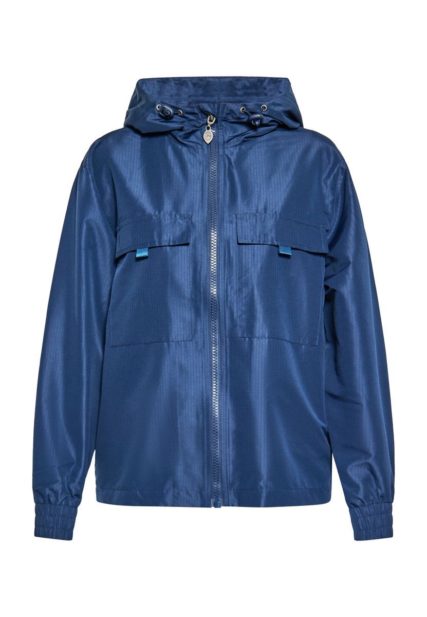Damen Windbreaker Anorak Jacke mit Kapuze