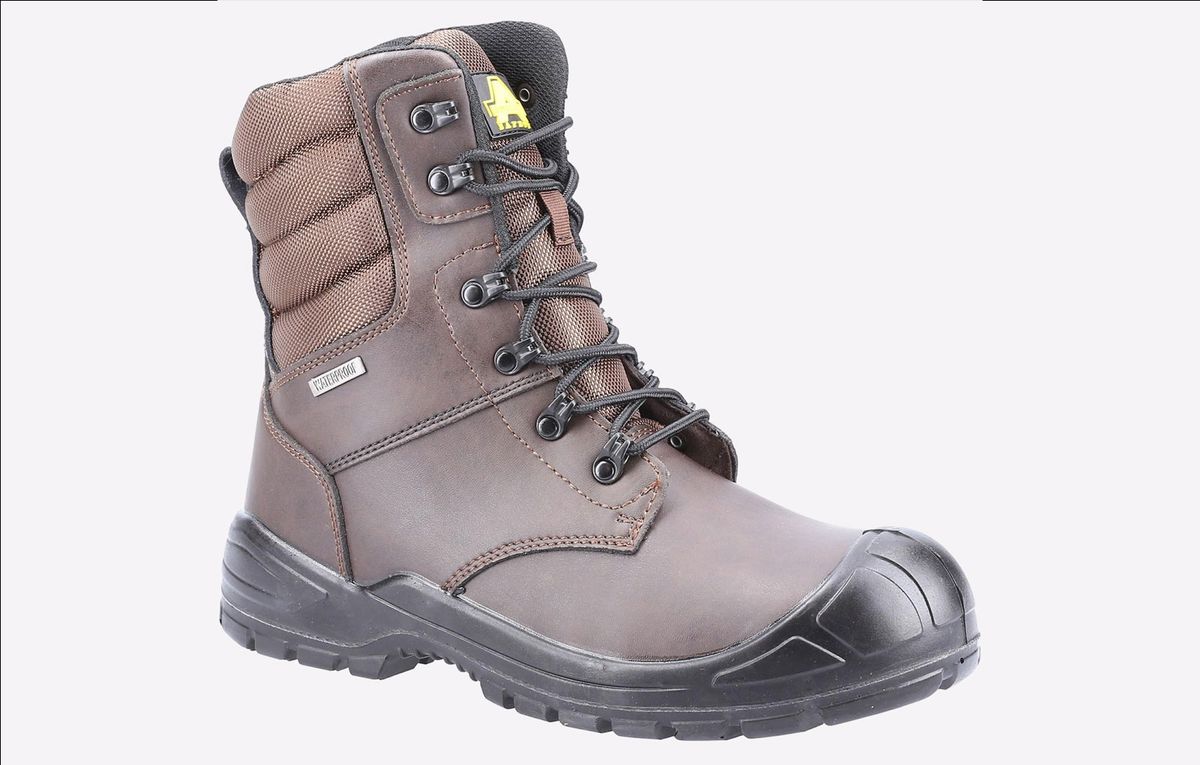 Wasserdichte Leder Sicherheitsstiefel mit hohem Schaft