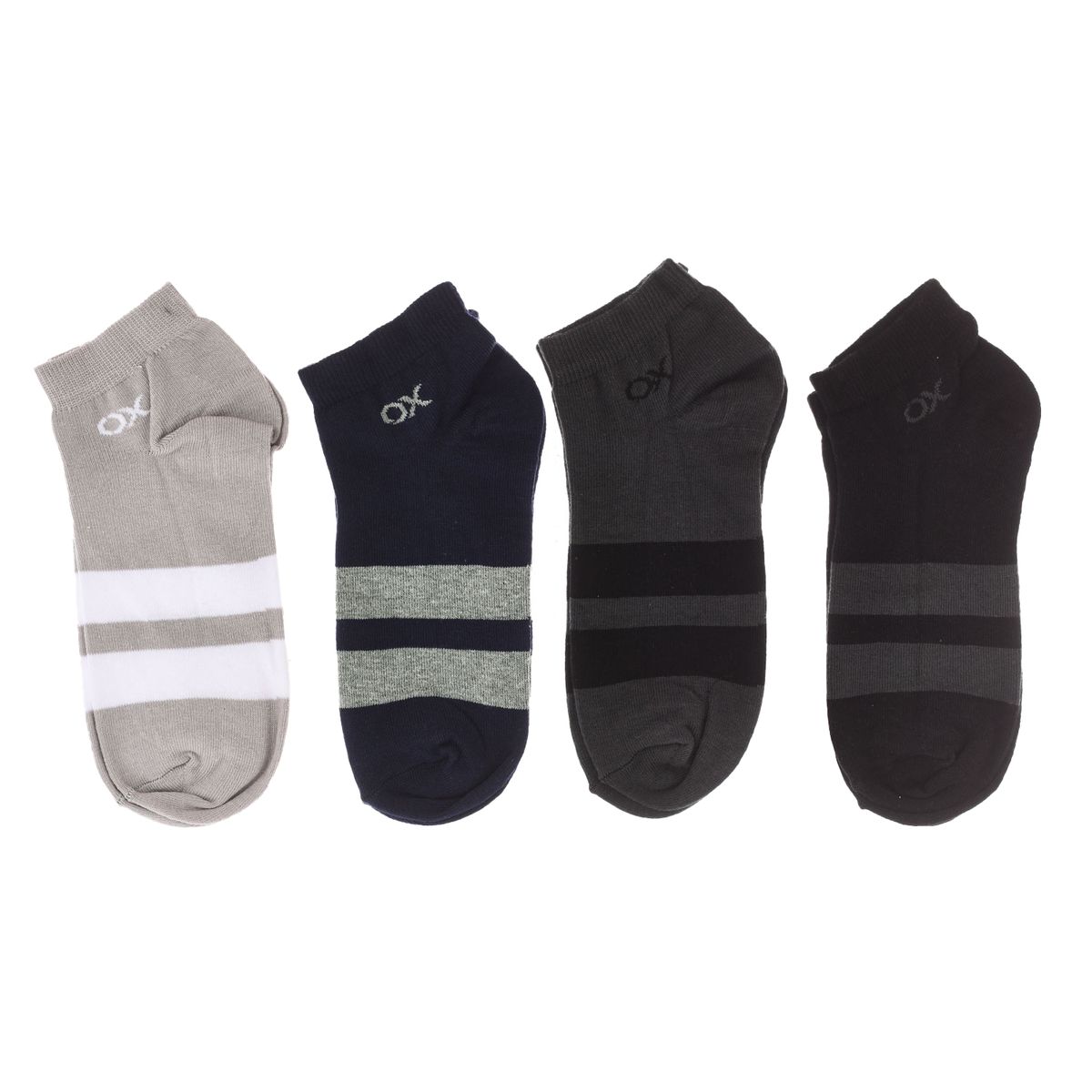 Herren-Knöchelsocken aus Baumwollmischung, 4er-Pack