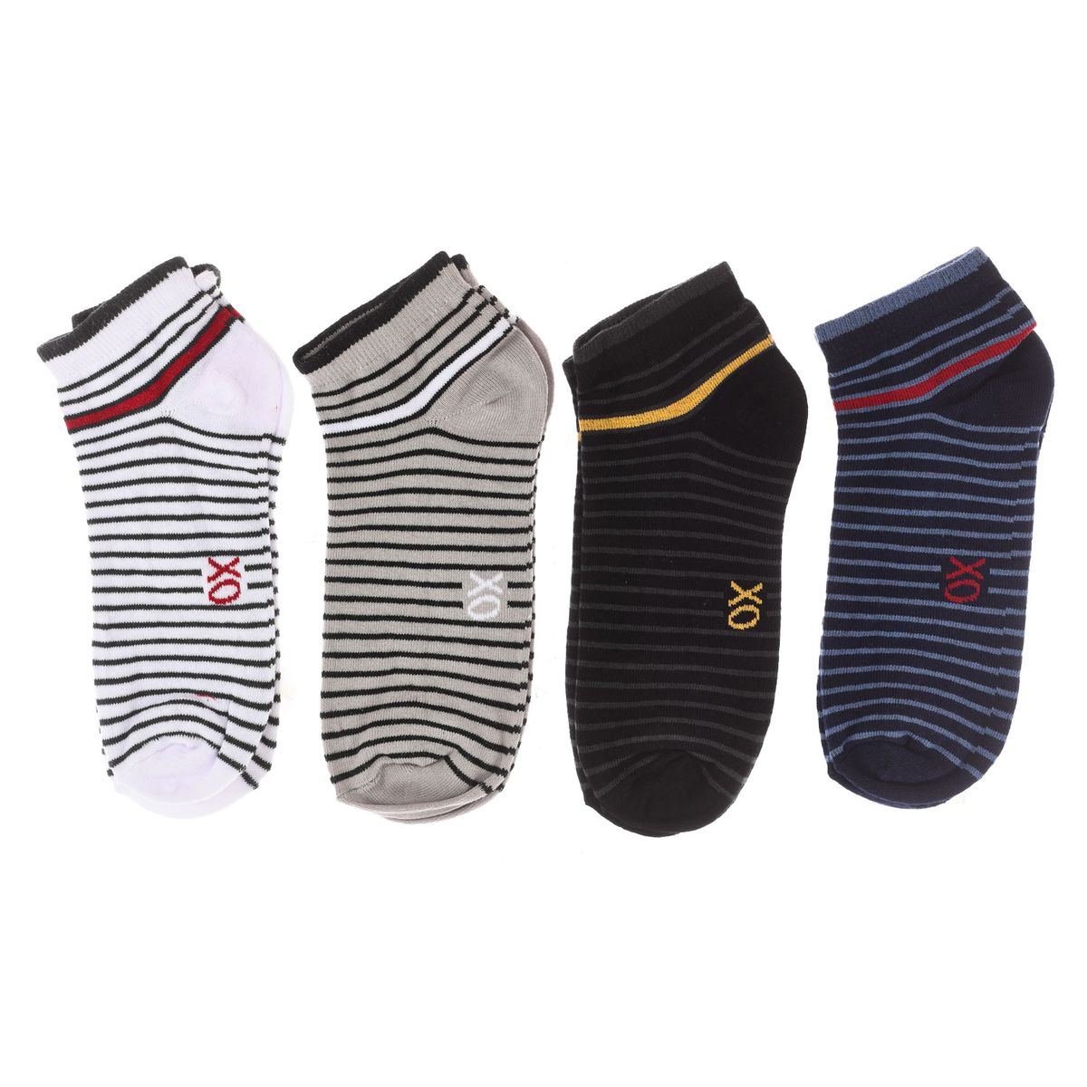 Herren-Knöchelsocken aus Baumwollmischung, 4er-Pack