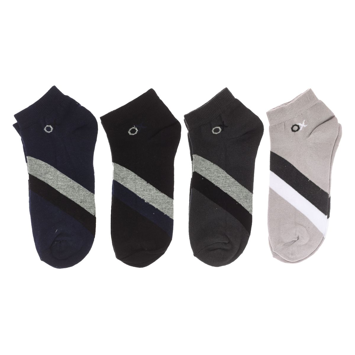 Herren-Knöchelsocken aus Baumwollmischung, 4er-Pack