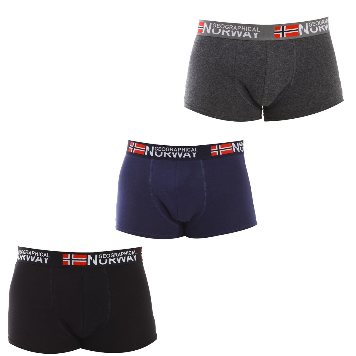 Stretch Baumwoll-Boxershorts 3er Pack