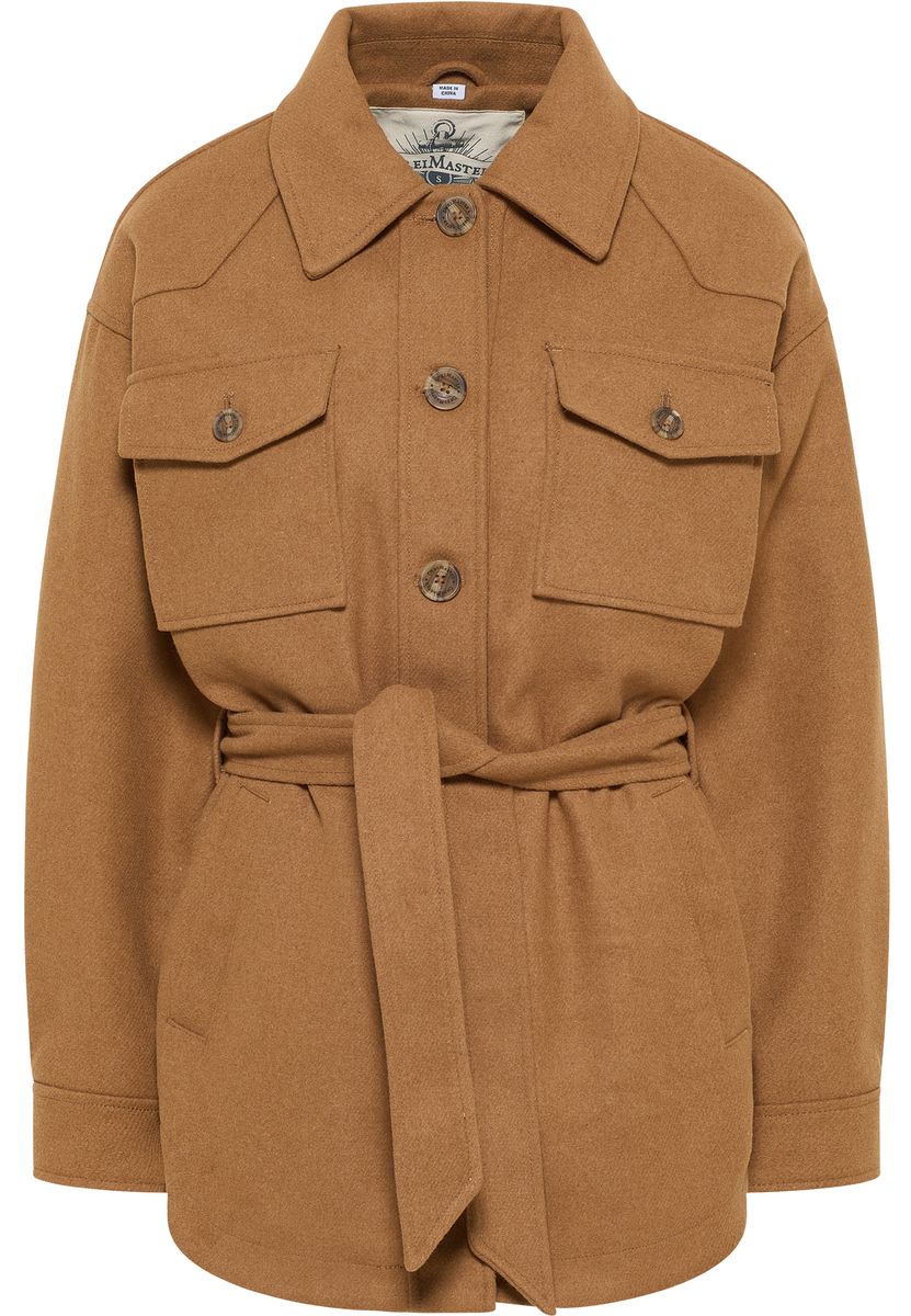Dreimaster Übergangsjacke aus Wollgemisch Damen Sand