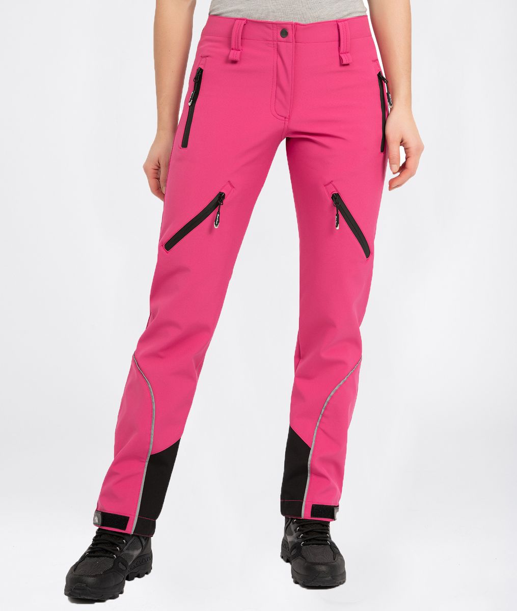 Damen Softshell Wanderhose mit Reißverschlüssen