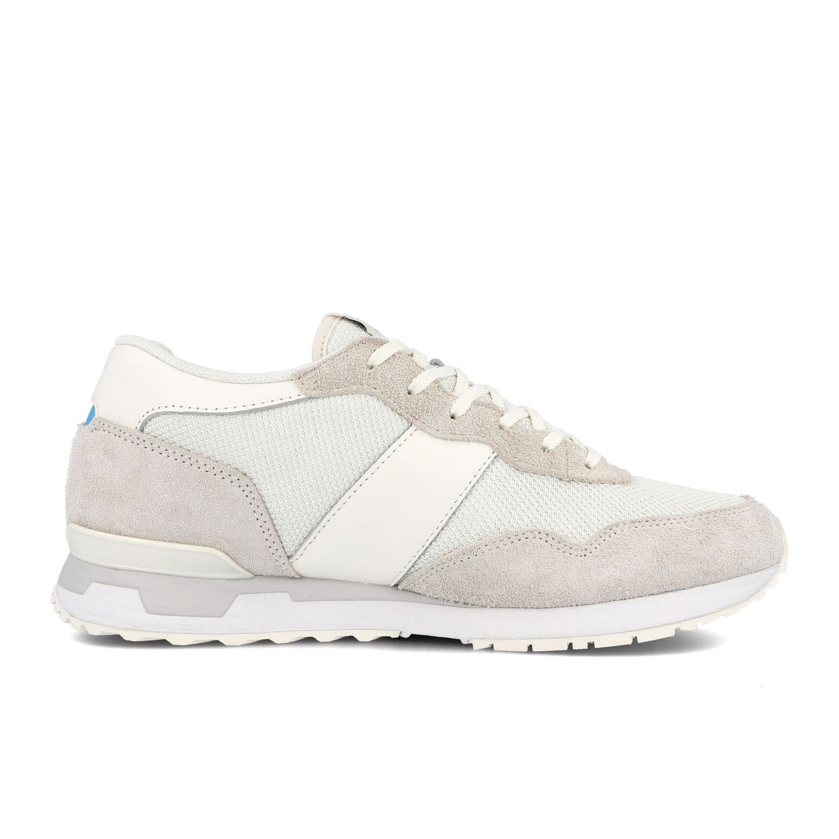 Beige Lauf-Sneakers im Retro-Stil