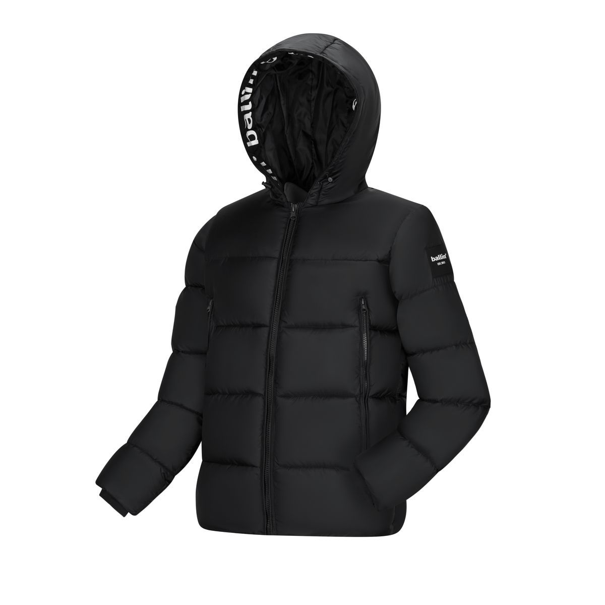 Herren Gepolsterte Pufferjacke mit Kapuze