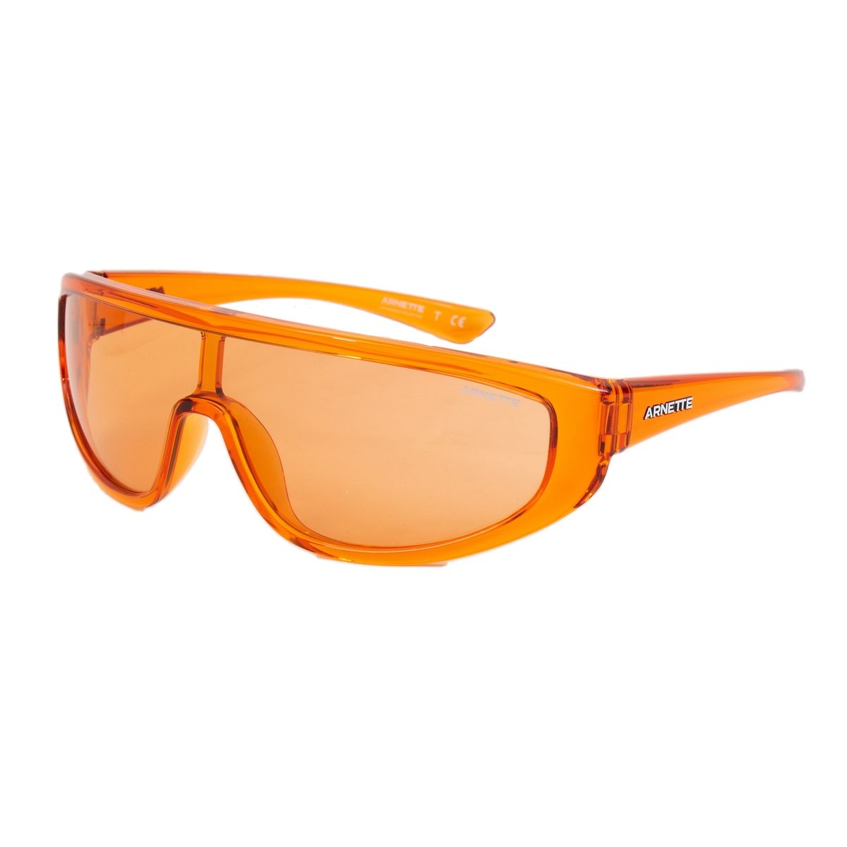 Transparente übergroße Schild-Sonnenbrille