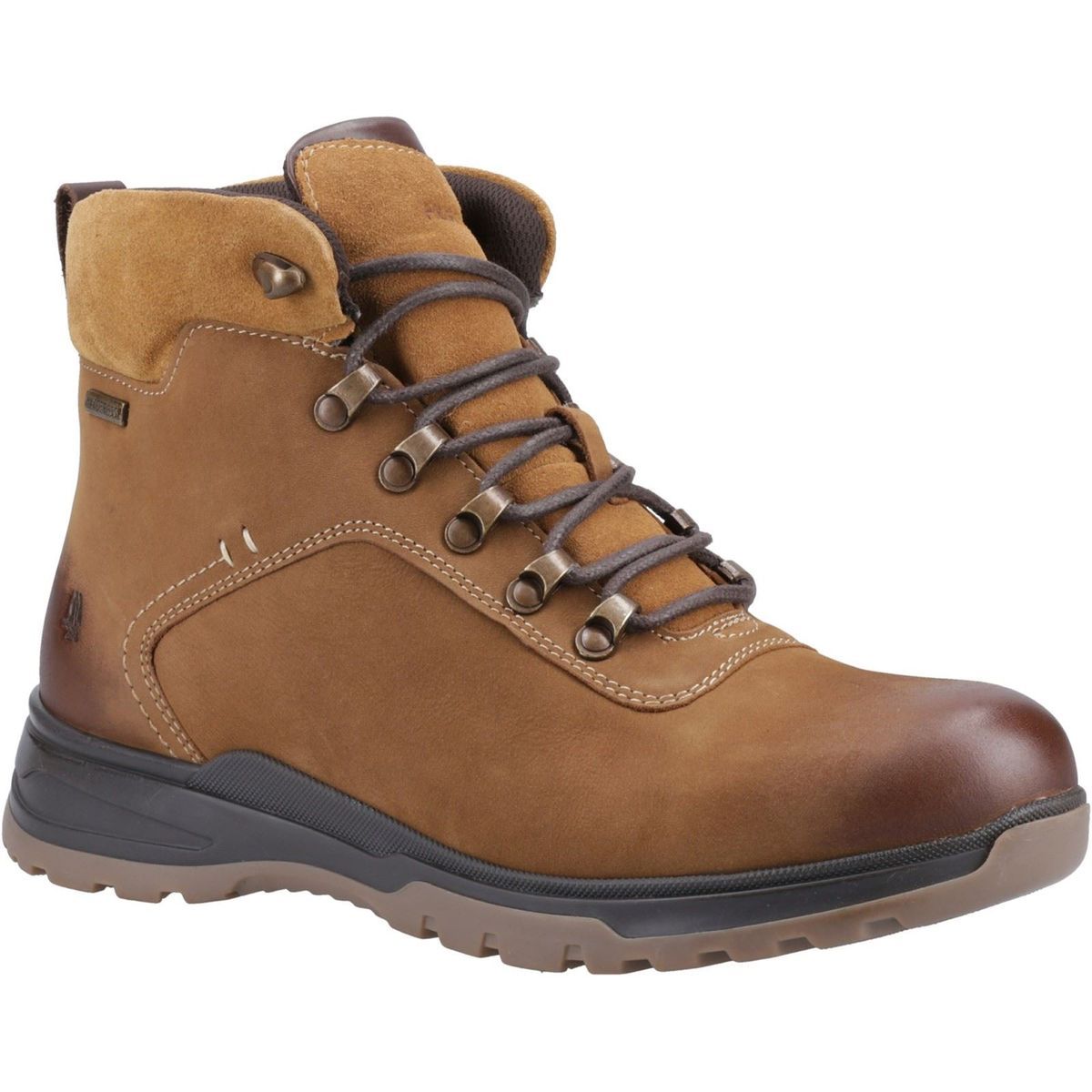 Hush Puppies Paul Leder Herren Stiefel Tan