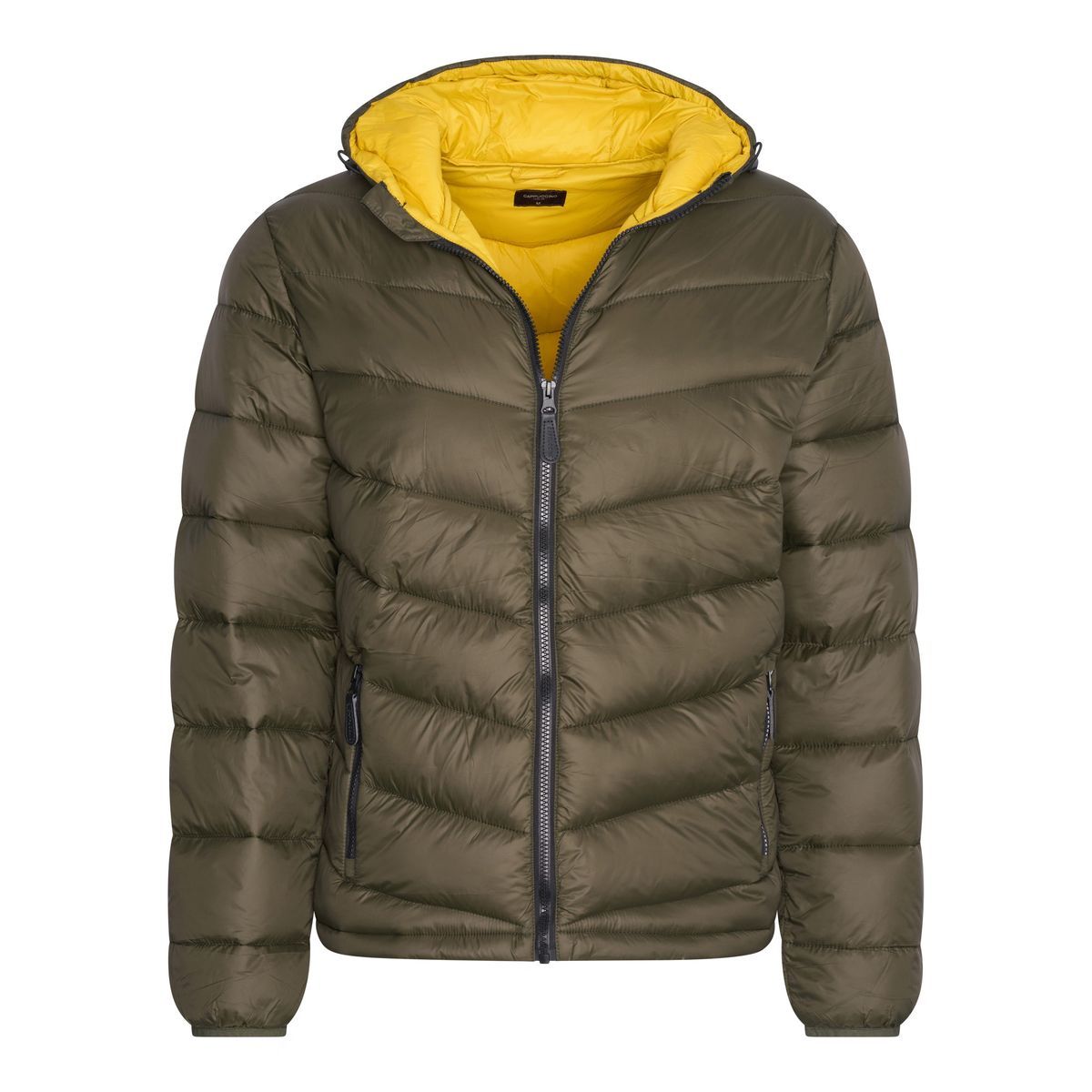 Kapuzen-Pufferjacke mit Reißverschluss